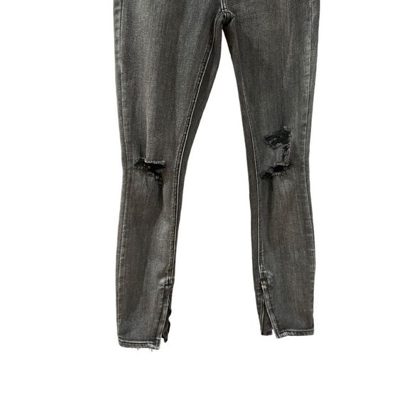 Pistola Distressed Slim Zip Ankle Charcoal Jean - Picture 5 of 6